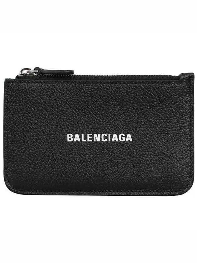 Luxury Balenciaga Trending 2026 Cash Large Long Coin Card Wallet Black