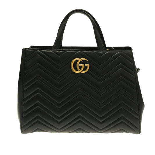Gucci Lou Leather Top Handle Handbag