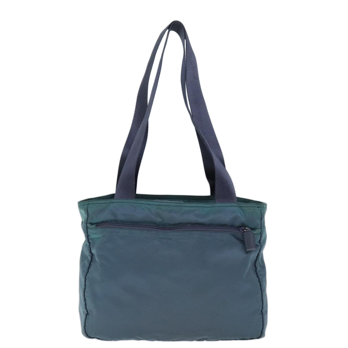 PRADA Tote Bag Nylon Turquoise Blue Auth 74200