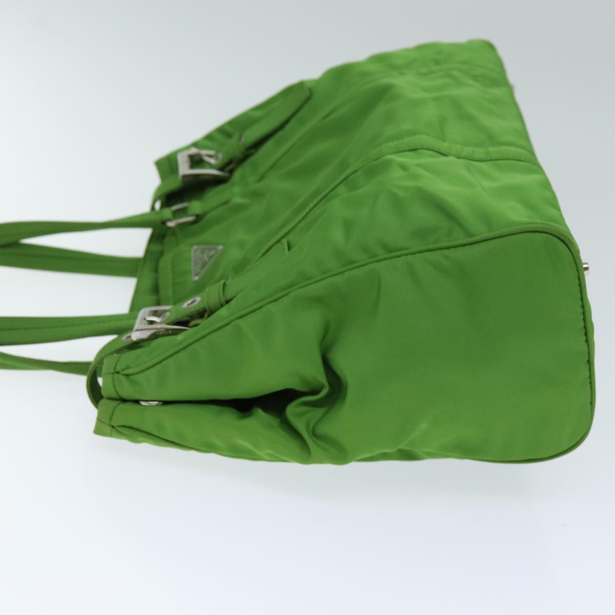 PRADA Shoulder Bag Nylon Green Auth 74404