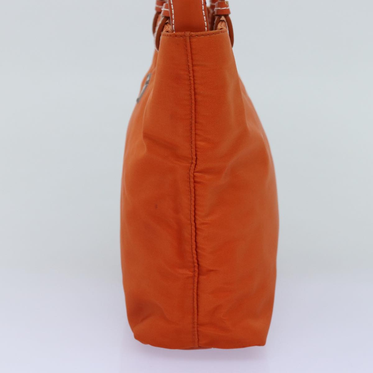 PRADA Hand Bag Nylon Orange Auth 74418