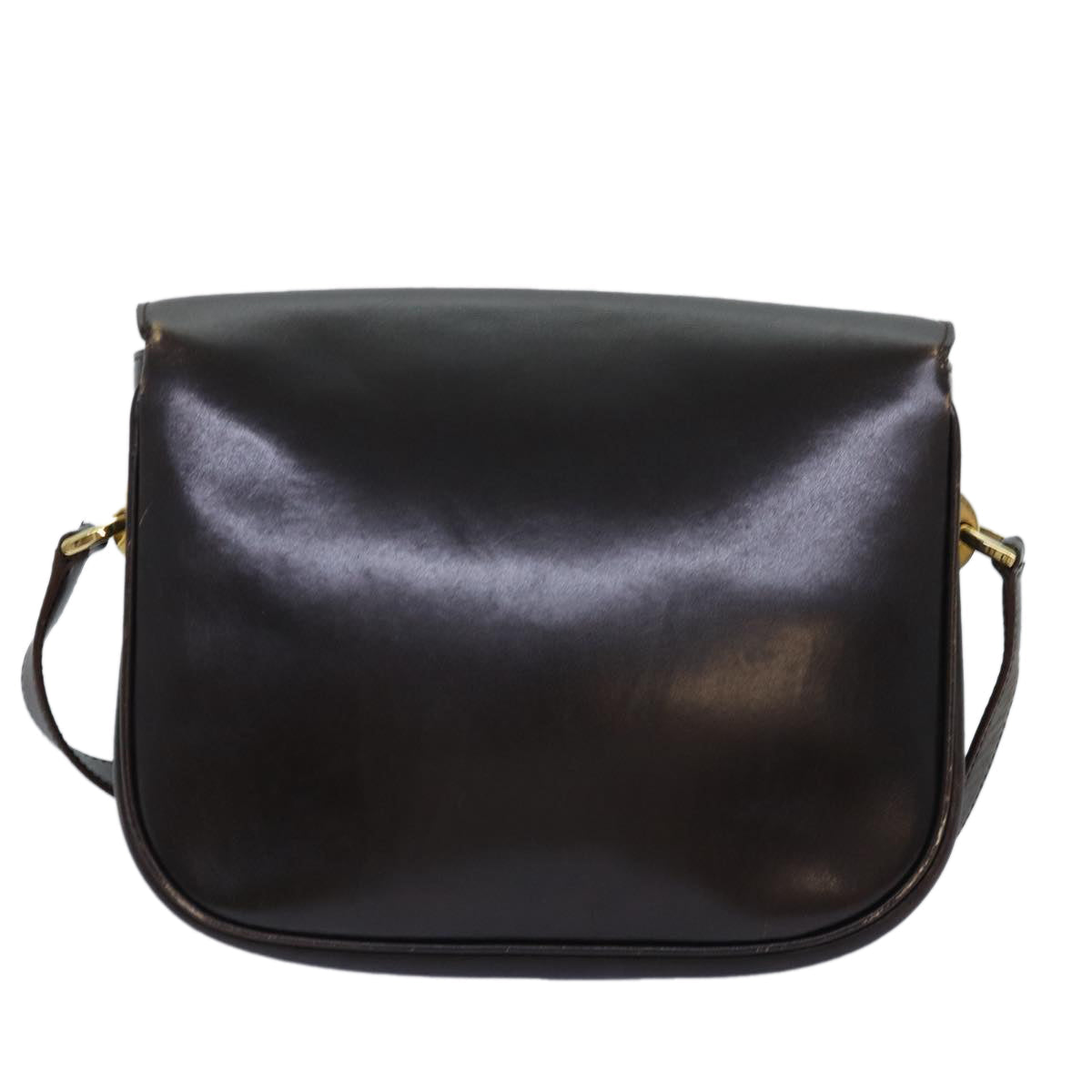 Luxury CELINE Shoulder Bag Leather Brown 74588