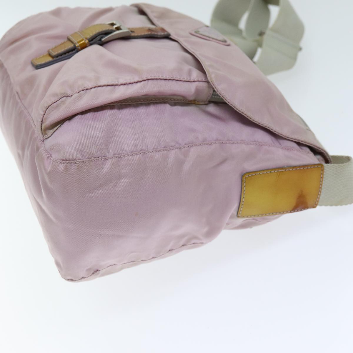 PRADA Shoulder Bag Nylon Pink Auth 74637