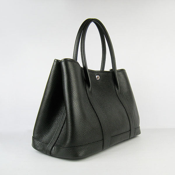 Luxury Hermes garden party handbag black