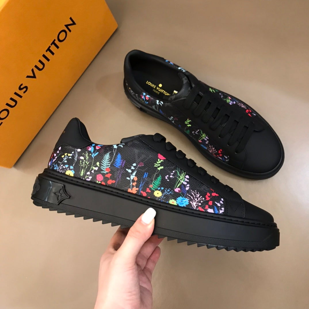 Louis Vuitton Time Out Black Yellow Sneaker