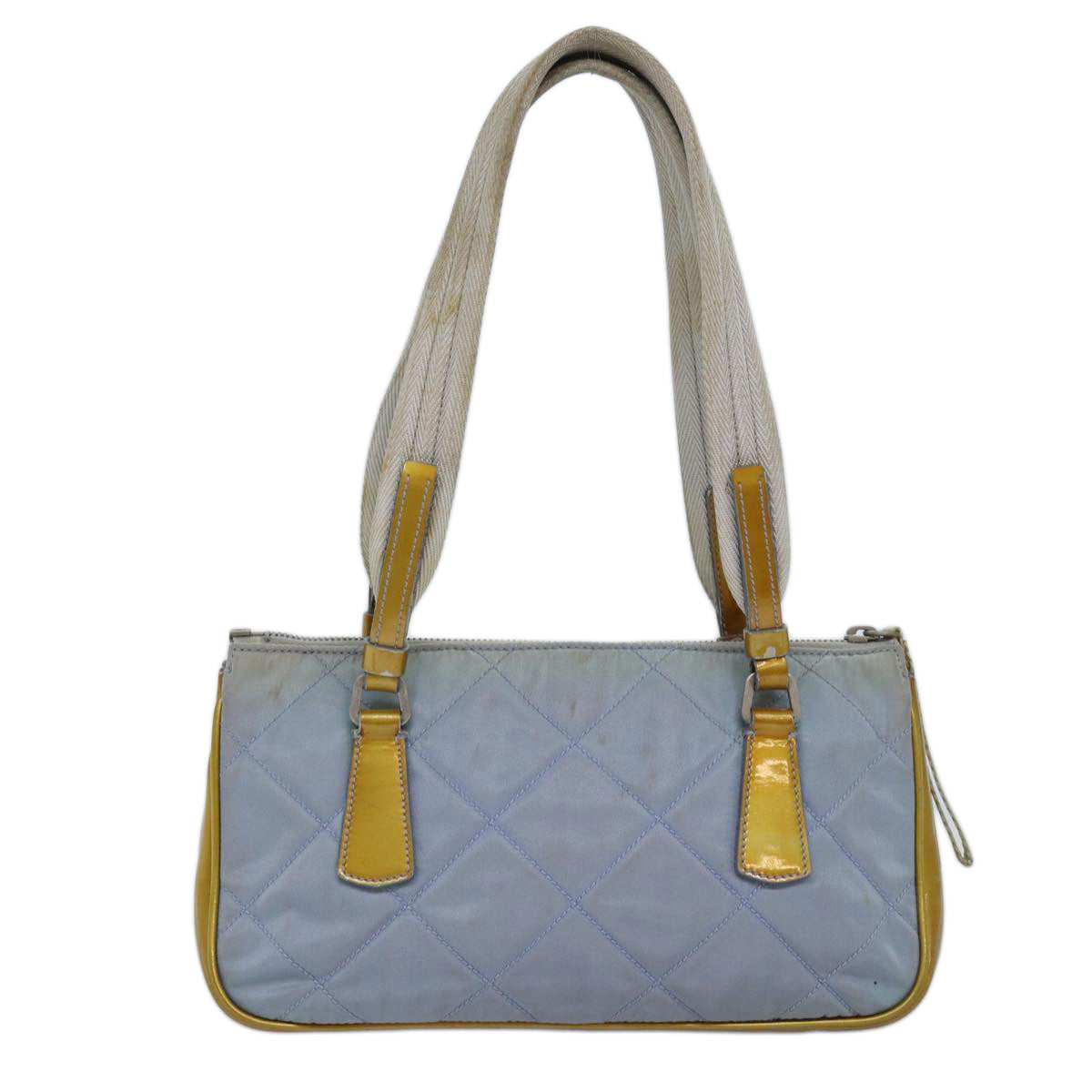 PRADA Shoulder Bag Nylon Light Blue Auth 75049