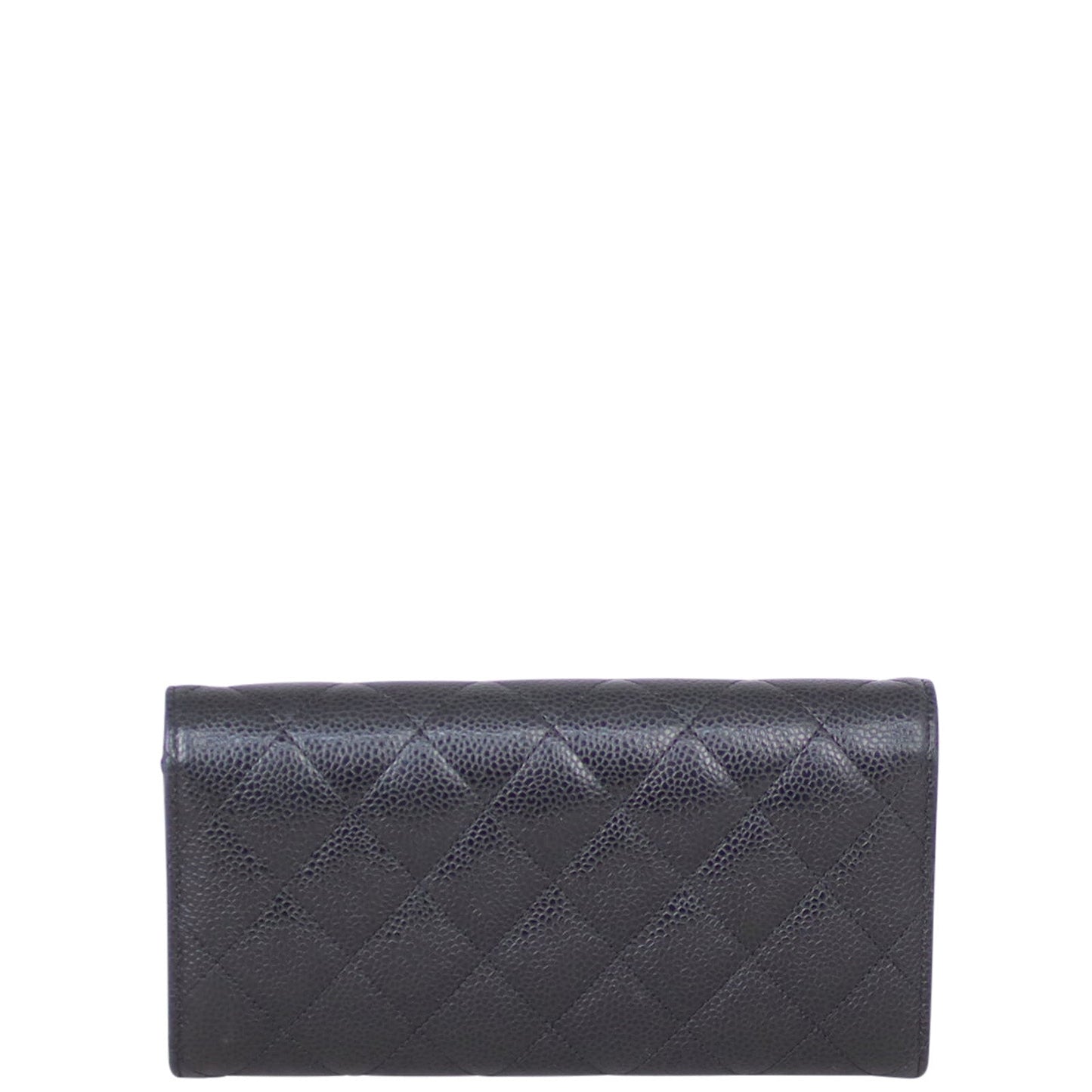 Chanel Classic Flap Long Wallet | Black Gold Hardware