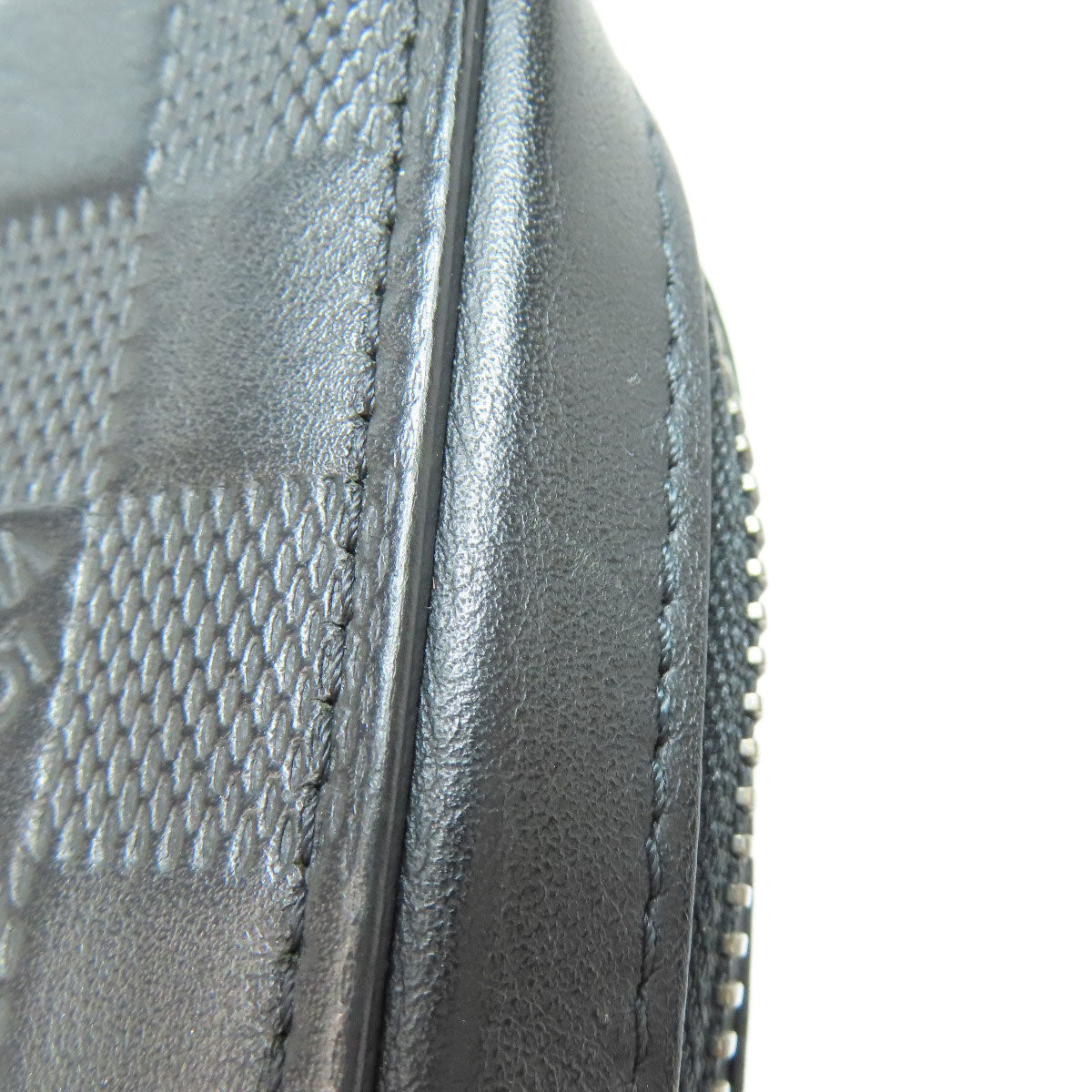 LOUIS VUITTON business bag N61254 Damier Anfini black Zippy XL mens
