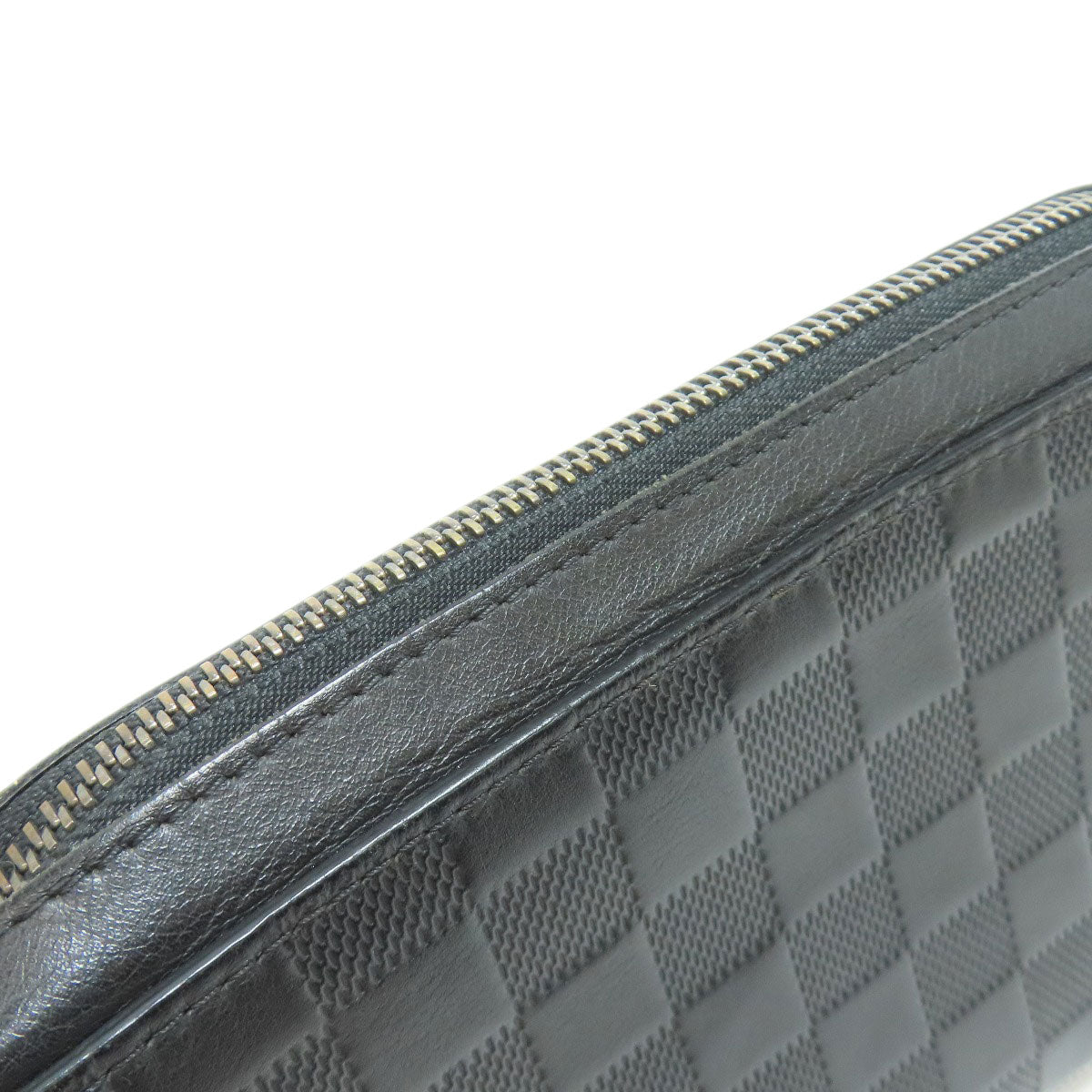 LOUIS VUITTON business bag N61254 Damier Anfini black Zippy XL mens
