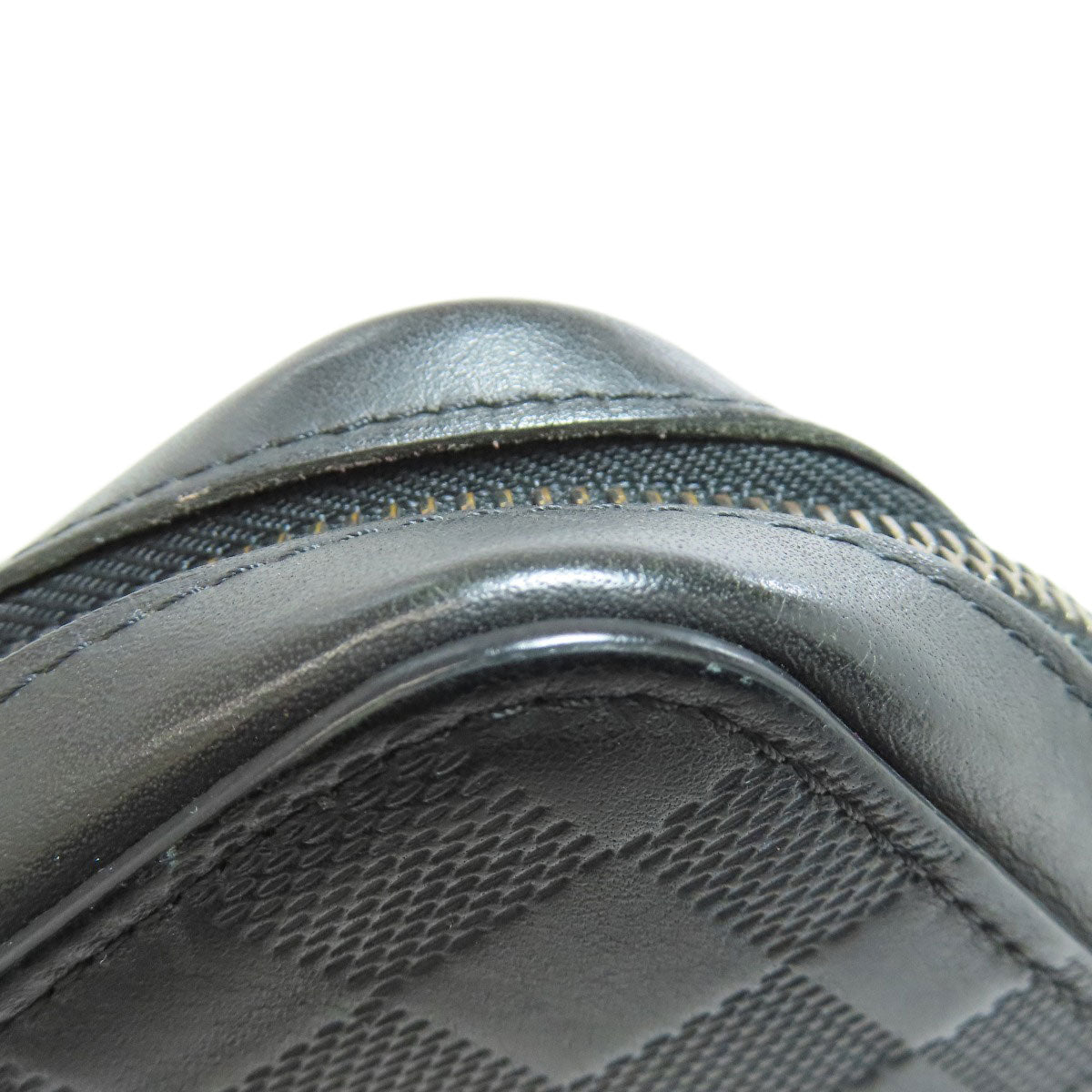 LOUIS VUITTON business bag N61254 Damier Anfini black Zippy XL mens
