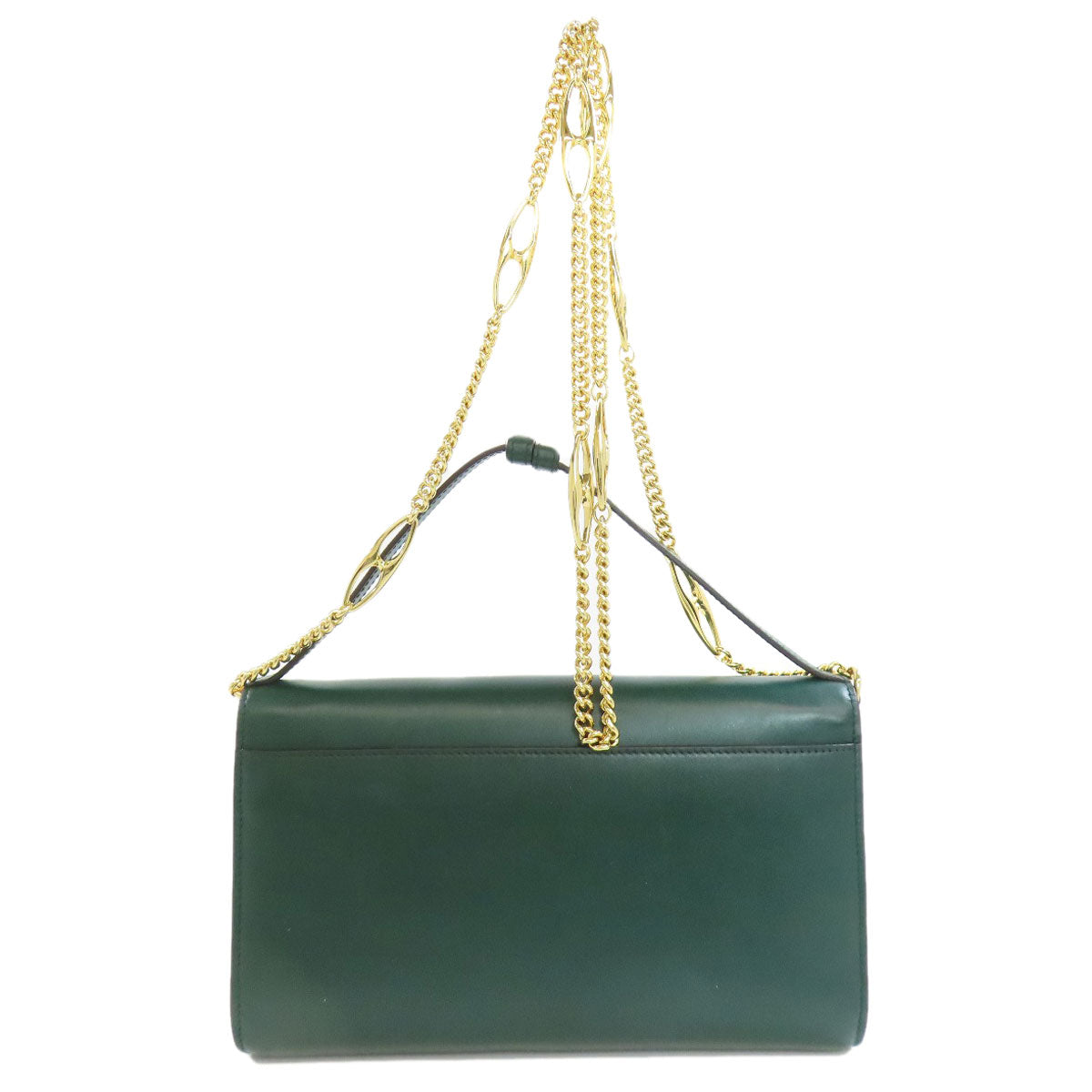 GUCCI Handbag 572375 Calfskin green Zumi ChainShoulder