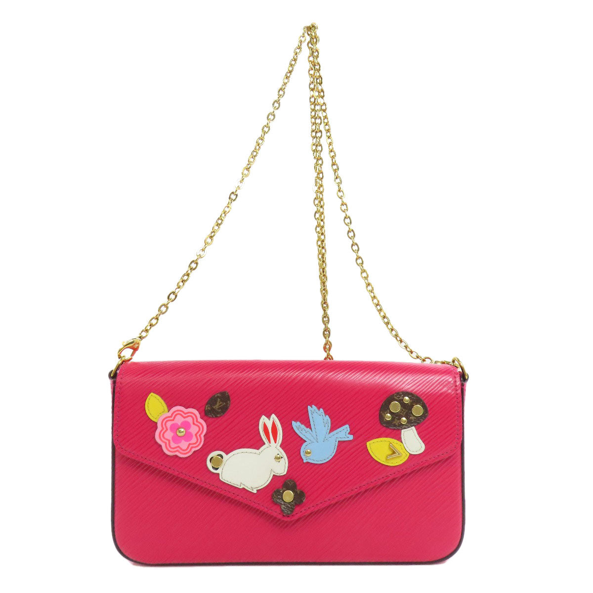 LOUIS VUITTON Shoulder Bag Epi pink Pochette Felice