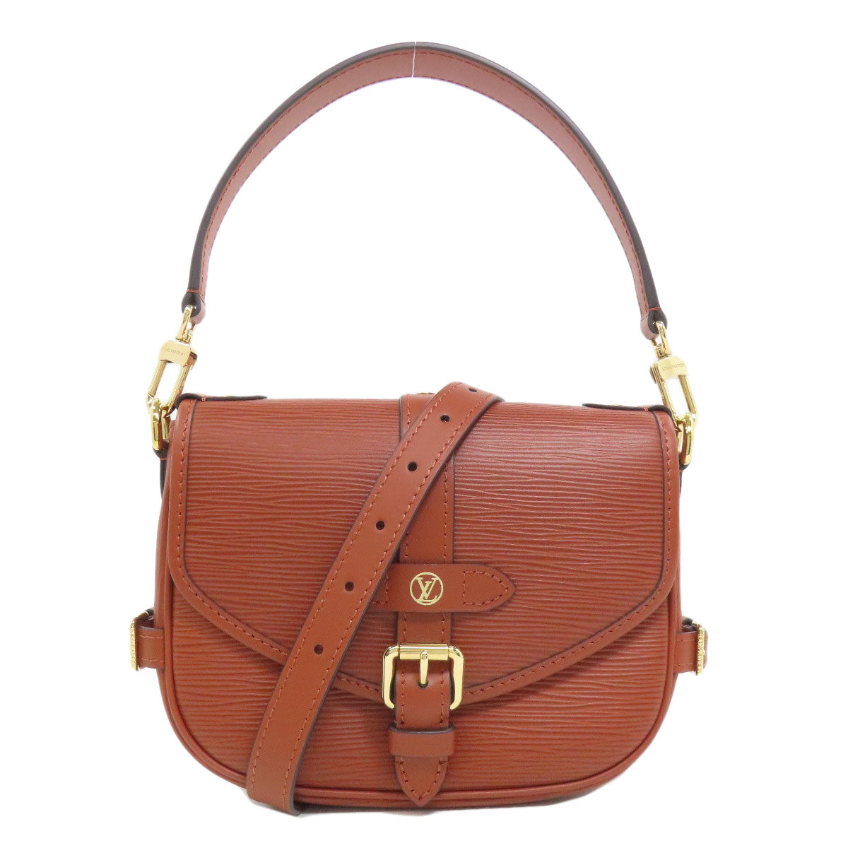 LOUIS VUITTON Handbag Epi Brown Saumur BB