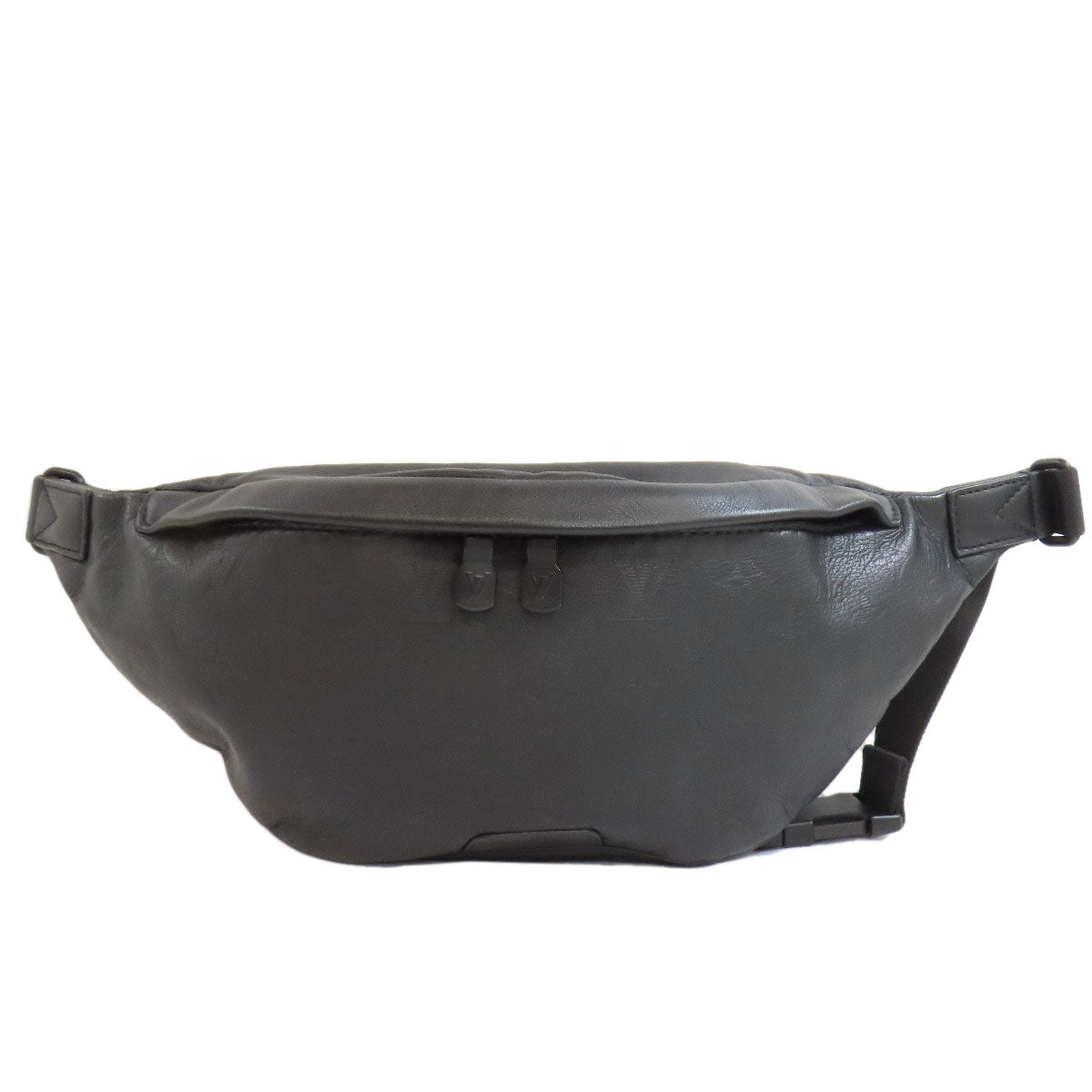 LOUIS VUITTON Sling bag leather black Discovery Bumbag PM