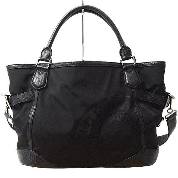 Burberry Nylon 2way Tote Bag Black