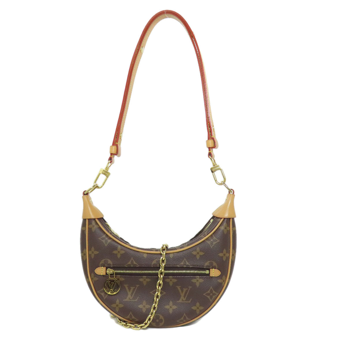 LOUIS VUITTON Shoulder Bag Monogram canvas Brown loop
