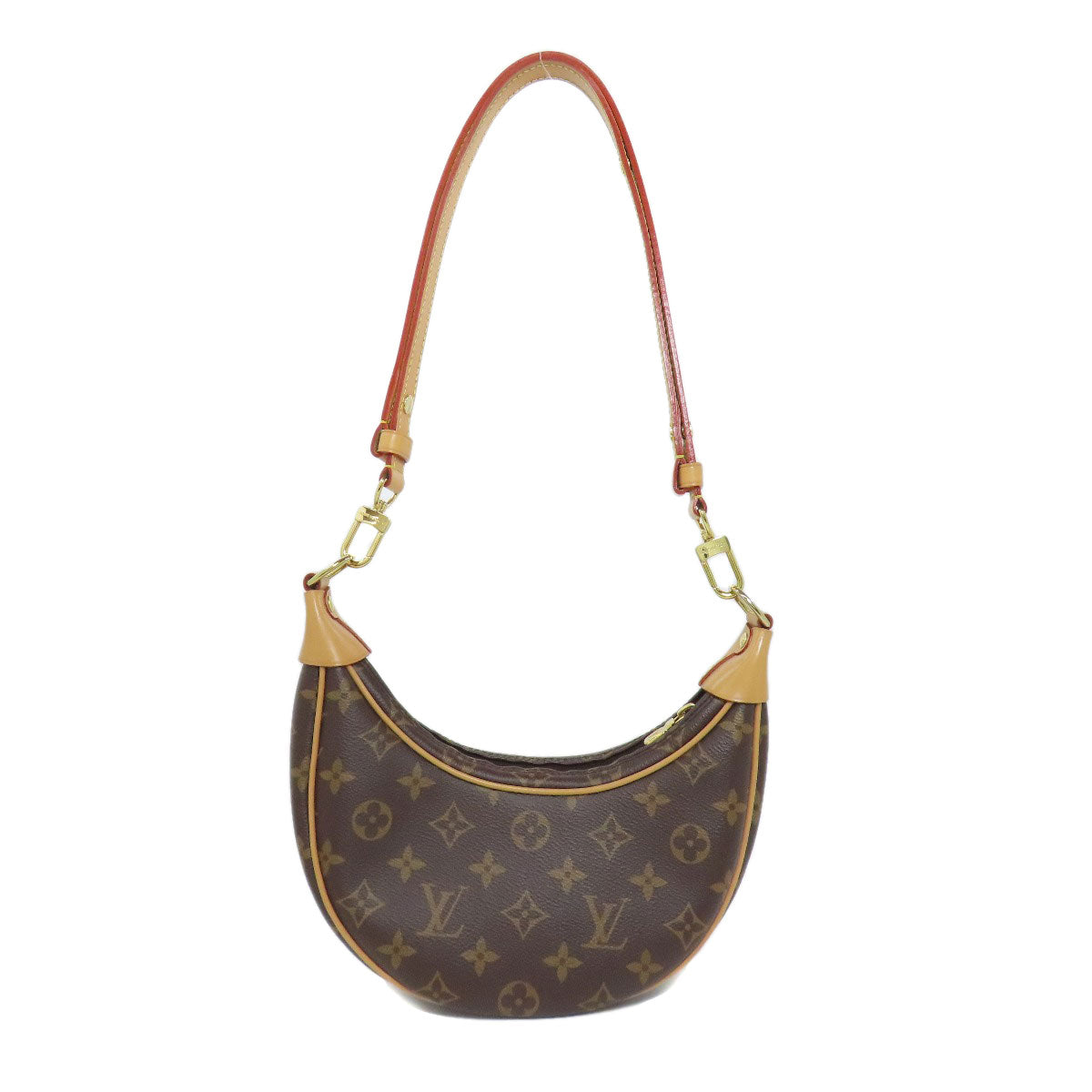 LOUIS VUITTON Shoulder Bag Monogram canvas Brown loop