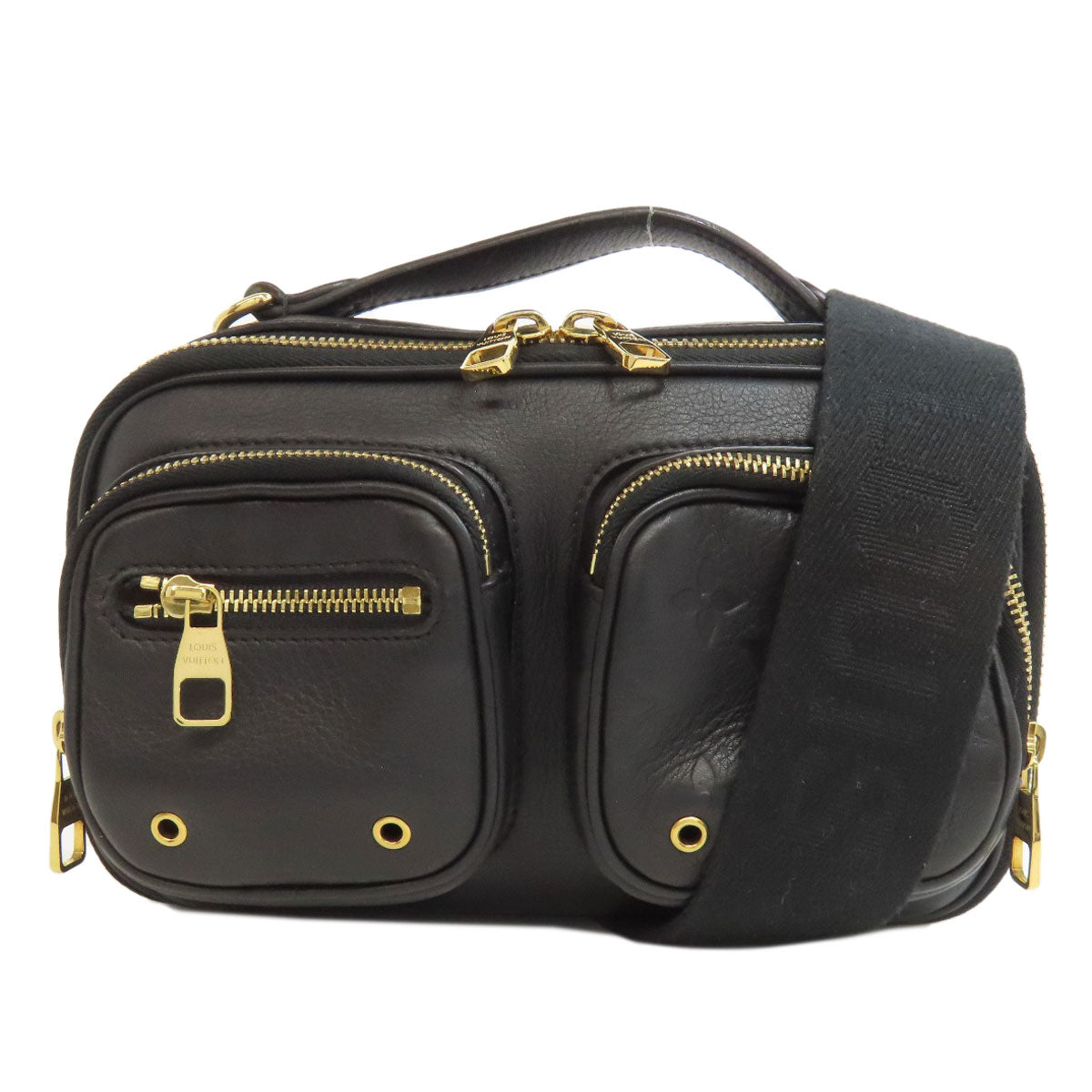 LOUIS VUITTON Handbag Calfskin black Utility crossbody