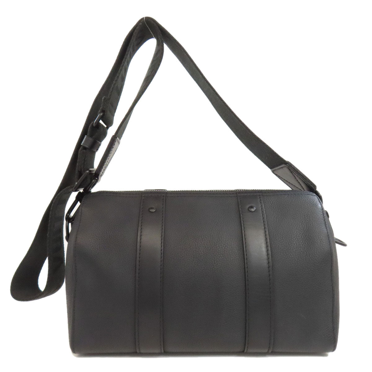 LOUIS VUITTON Shoulder Bag Calfskin black City Keepall