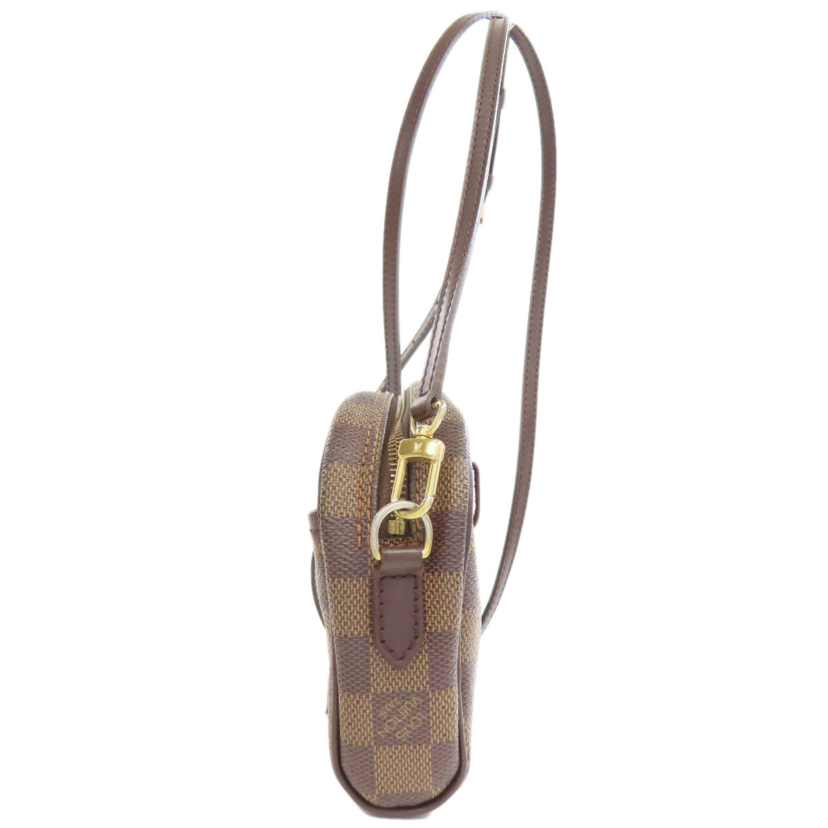 LOUIS VUITTON Shoulder Bag Damier canvas Brown Pochette Ipanema PM