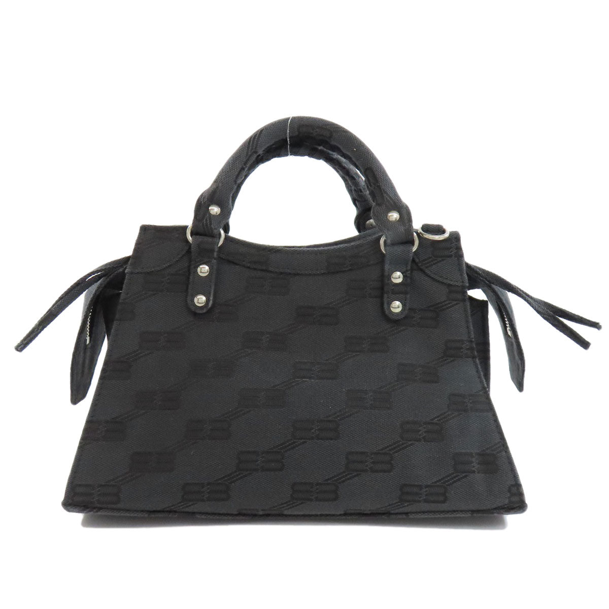 BALENCIAGA Handbag 696495 canvas gray Neo Classic City XS 2WAY