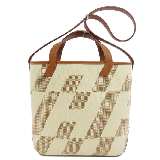 HERMES Handbag canvas Brown Ambie PM Women