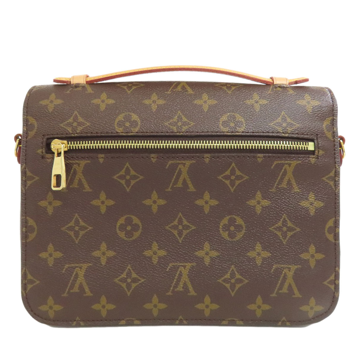 LOUIS VUITTON Handbag Monogram canvas Brown Pochette Metis MM Women