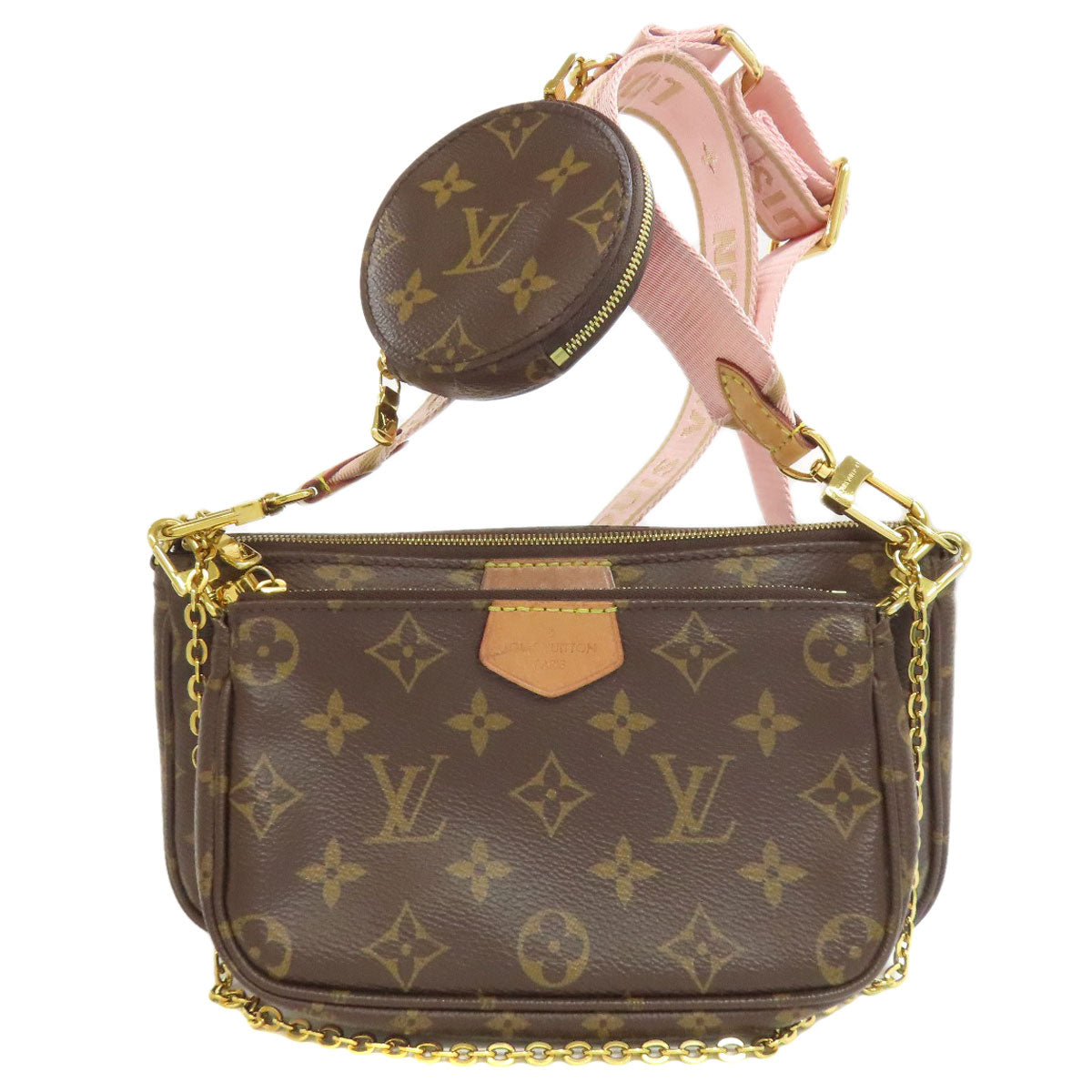 LOUIS VUITTON Shoulder Bag Monogram canvas Brown Multi Pochette Accessoires Women