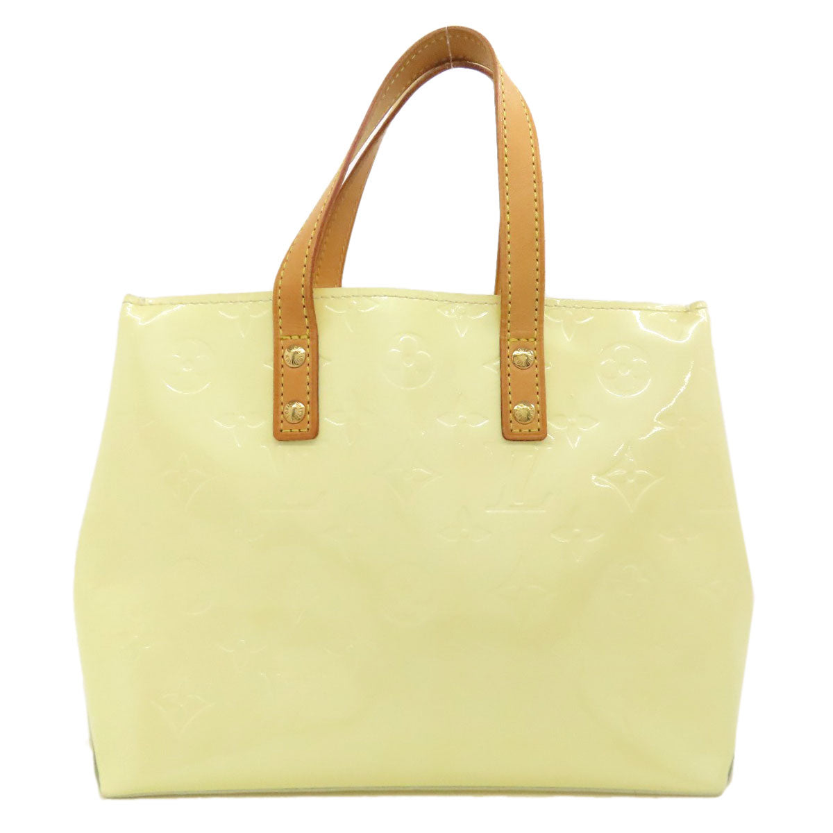 LOUIS VUITTON Handbag Vernis yellow Lead PM