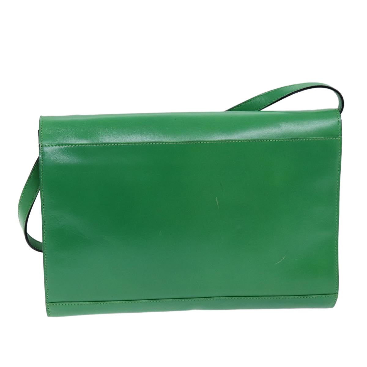Luxury CELINE Shoulder Bag Leather Green 75227A