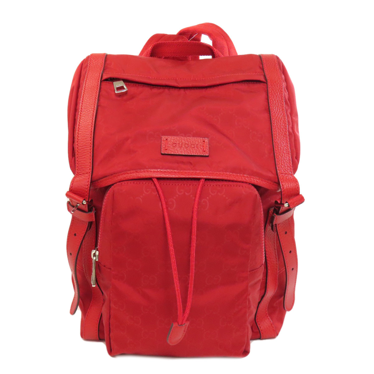 GUCCI Backpack 510336 Nylon Red GG