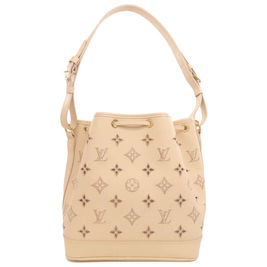 LOUIS VUITTON Handbag M22861 Calfskin beige Petit Noe Broderie Anglaise