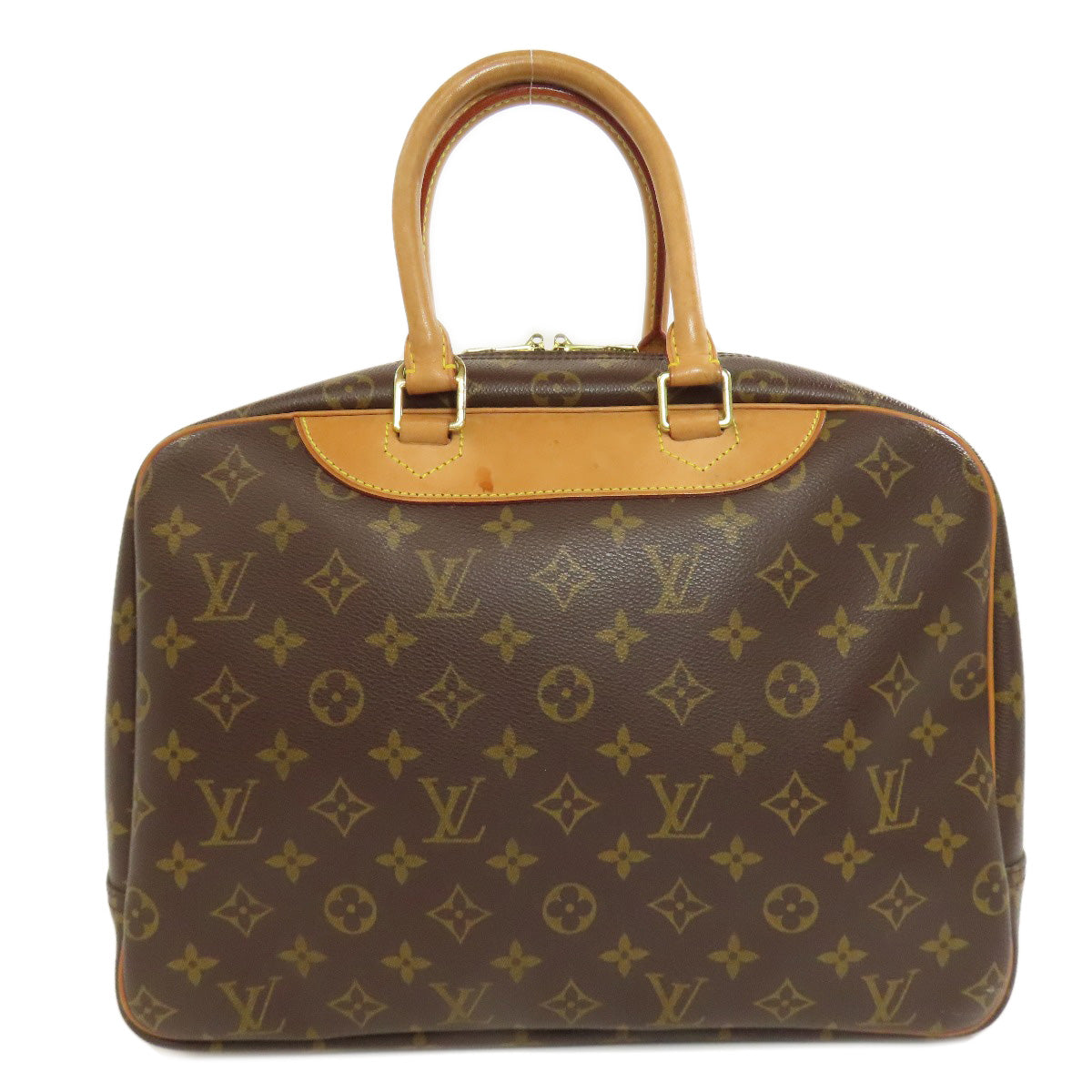 LOUIS VUITTON Handbag Monogram canvas Brown Deauville