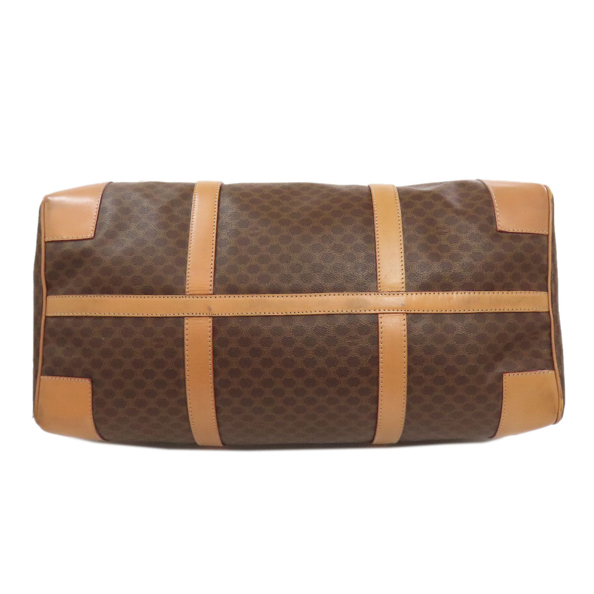 CELINE Boston Duffel bag PVC Brown Macadam Pattern Women