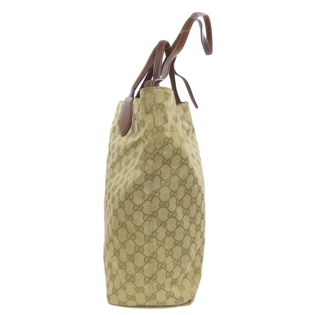 GUCCI Tote Bag 370823 canvas Brown GG pattern reversible
