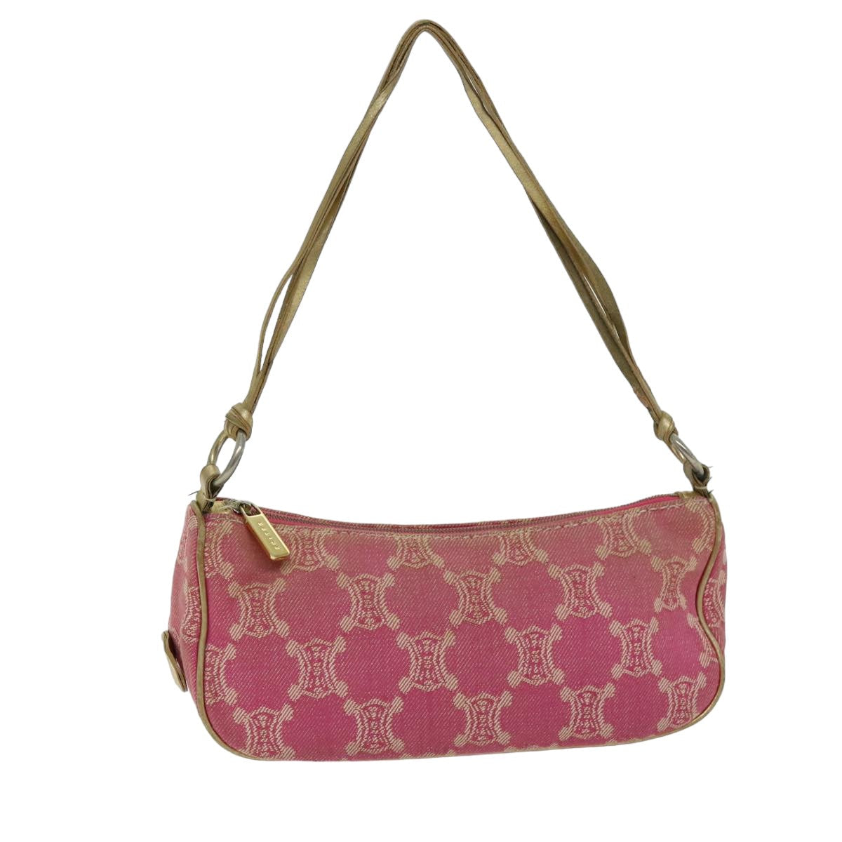 Luxury CELINE Macadam Canvas Accessory Pouch Pink 75321