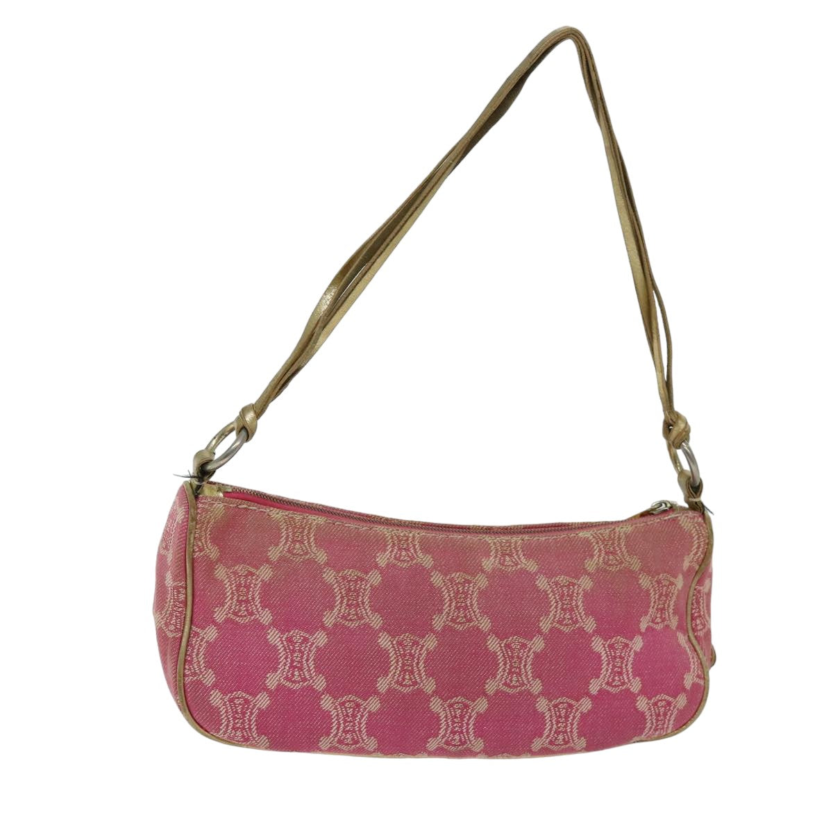 Luxury CELINE Macadam Canvas Accessory Pouch Pink 75321