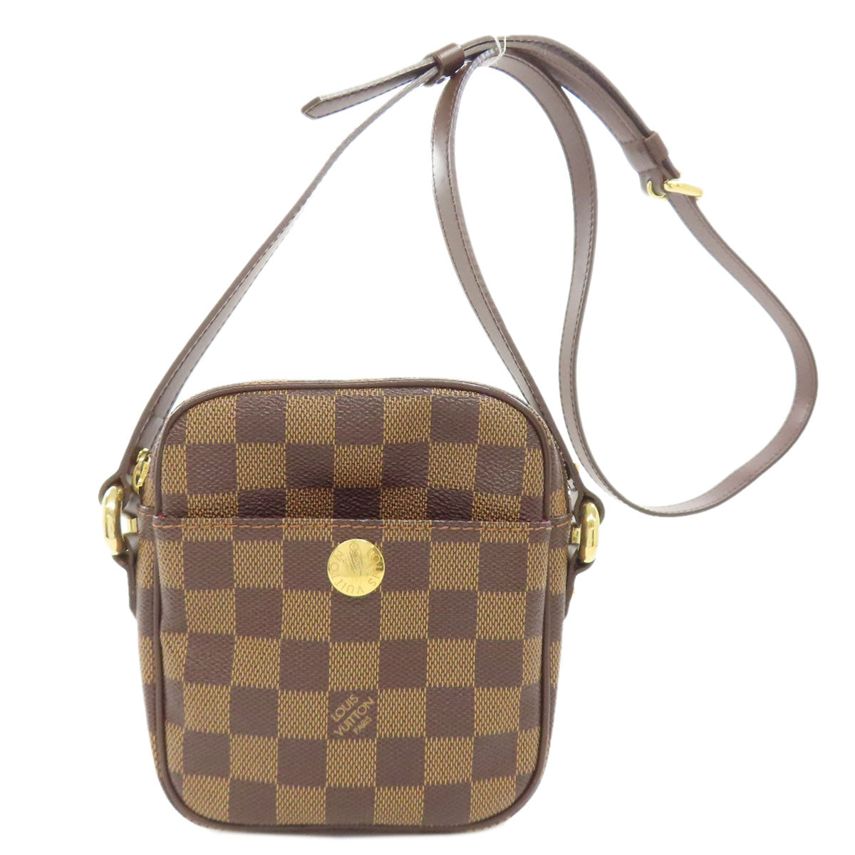 LOUIS VUITTON Shoulder Bag Damier canvas Brown lift