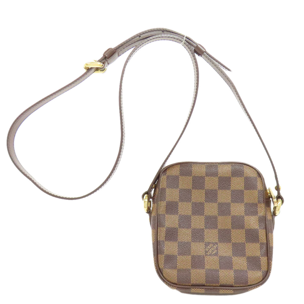 LOUIS VUITTON Shoulder Bag Damier canvas Brown lift
