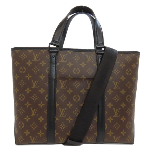 LOUIS VUITTON Tote Bag Monogram macacer Brown Weekend PM Women