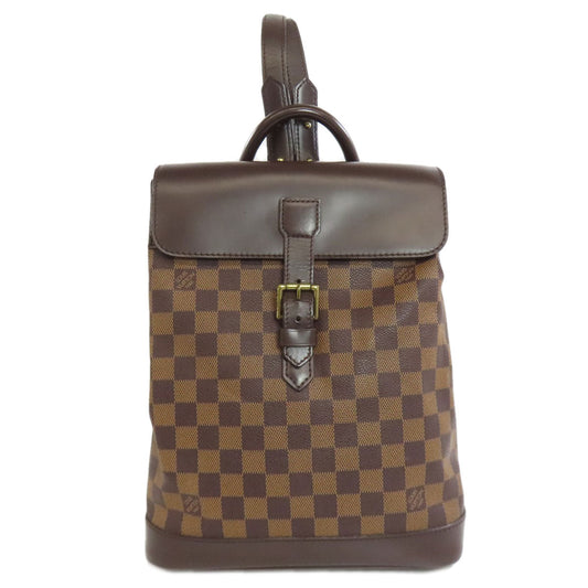 LOUIS VUITTON Backpack Damier canvas Brown Soho