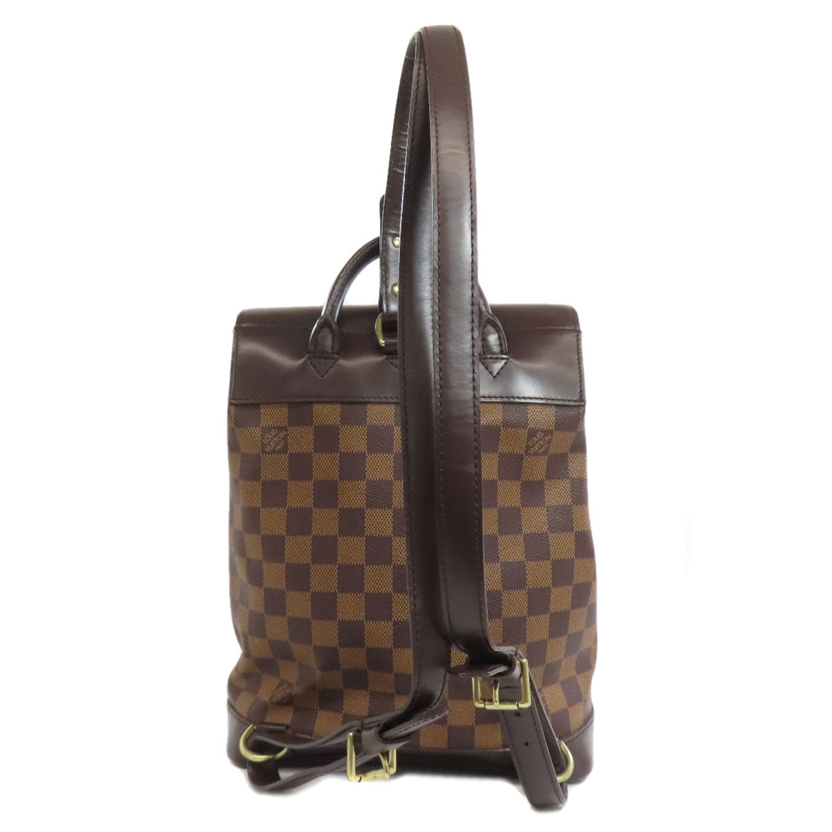 LOUIS VUITTON Backpack Damier canvas Brown Soho
