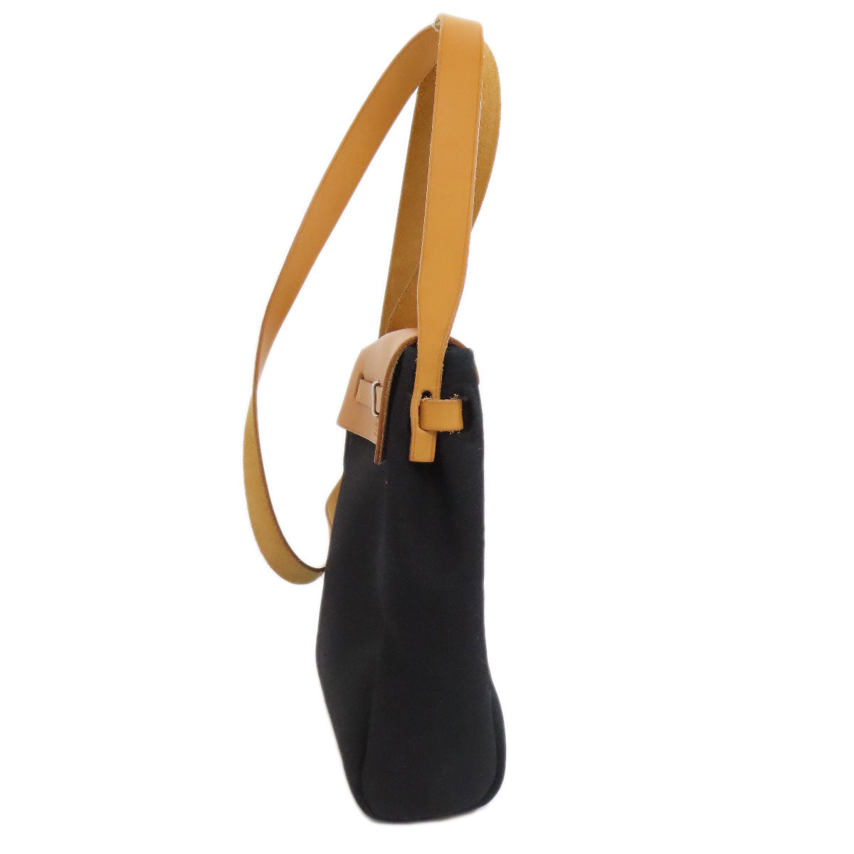 HERMES Shoulder Bag Towar black HerbagTPM SilverMetal Women