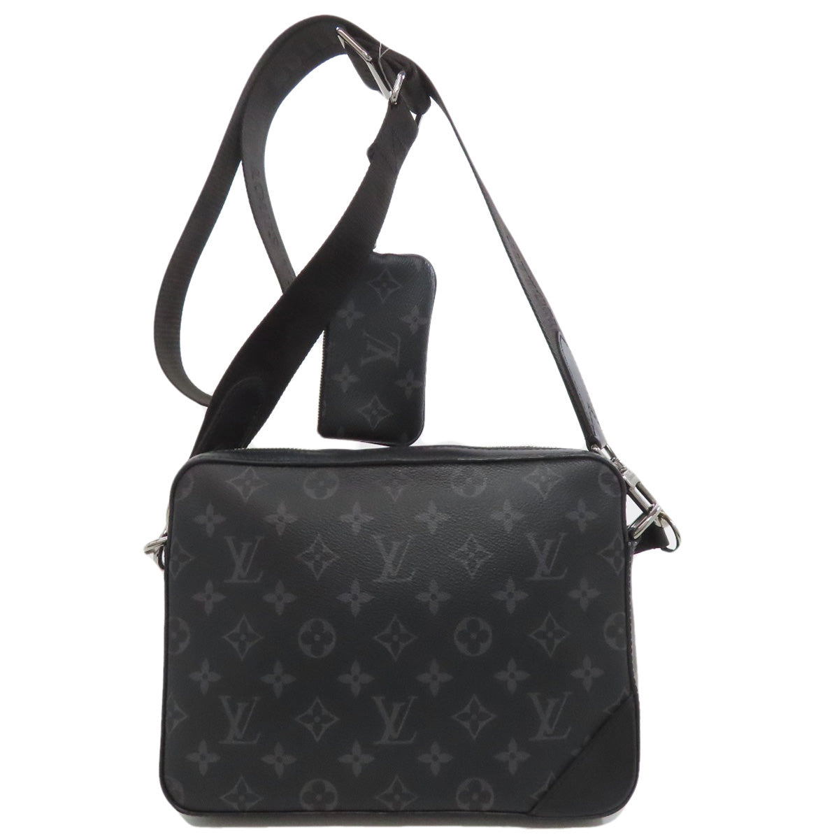 LOUIS VUITTON Shoulder Bag Monogram Eclipse black Trio Messenger Women