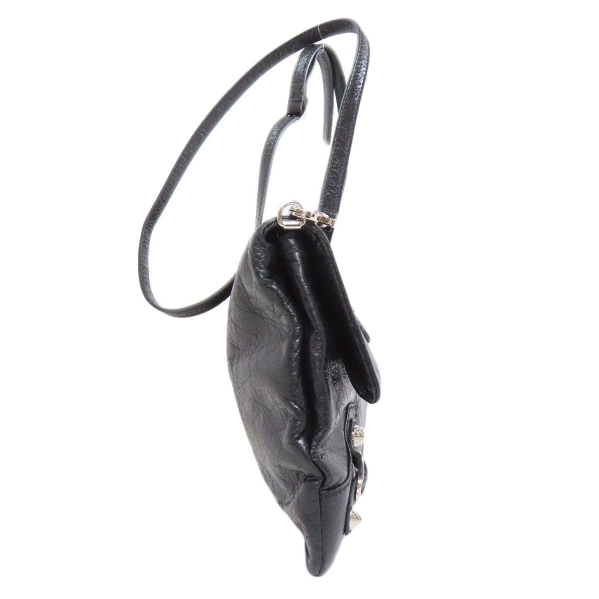 BALENCIAGA Shoulder Bag 327079 Calfskin black Giant envelope Women