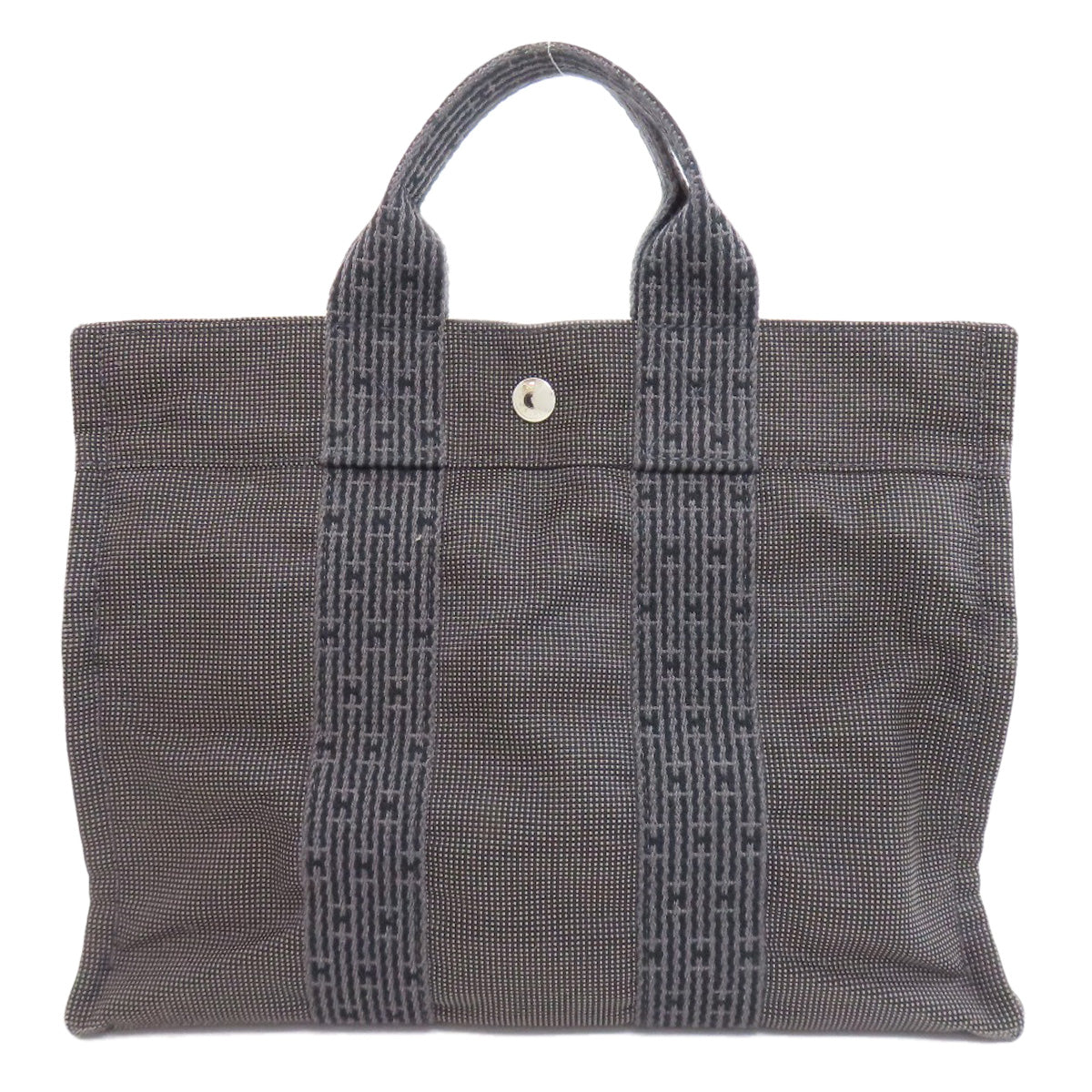 HERMES Handbag canvas gray Her Line Tote PM