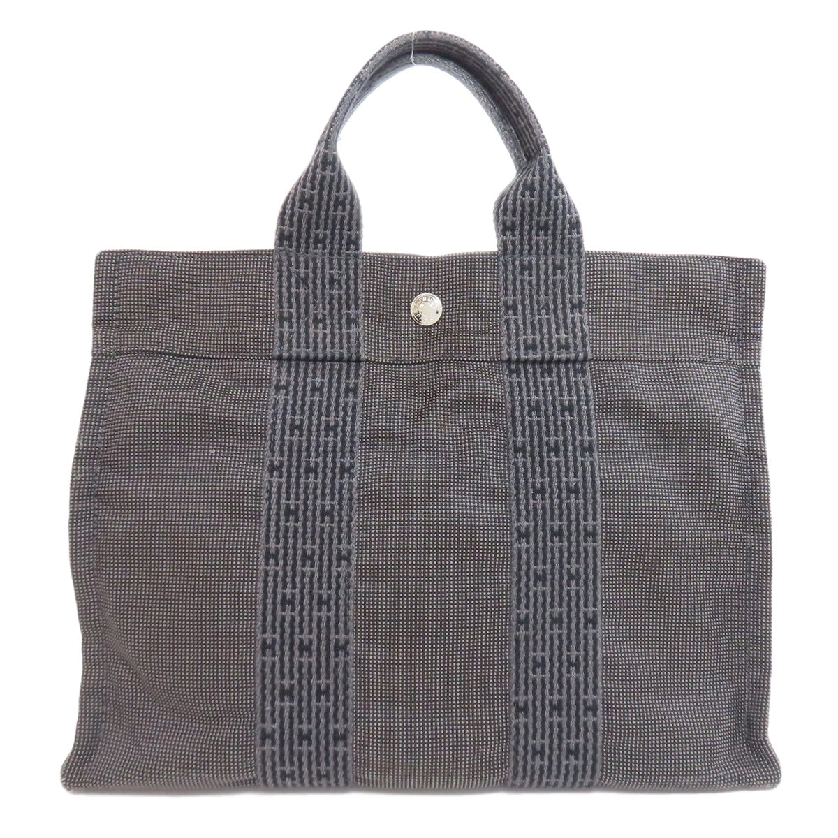 HERMES Handbag canvas gray Her Line Tote PM