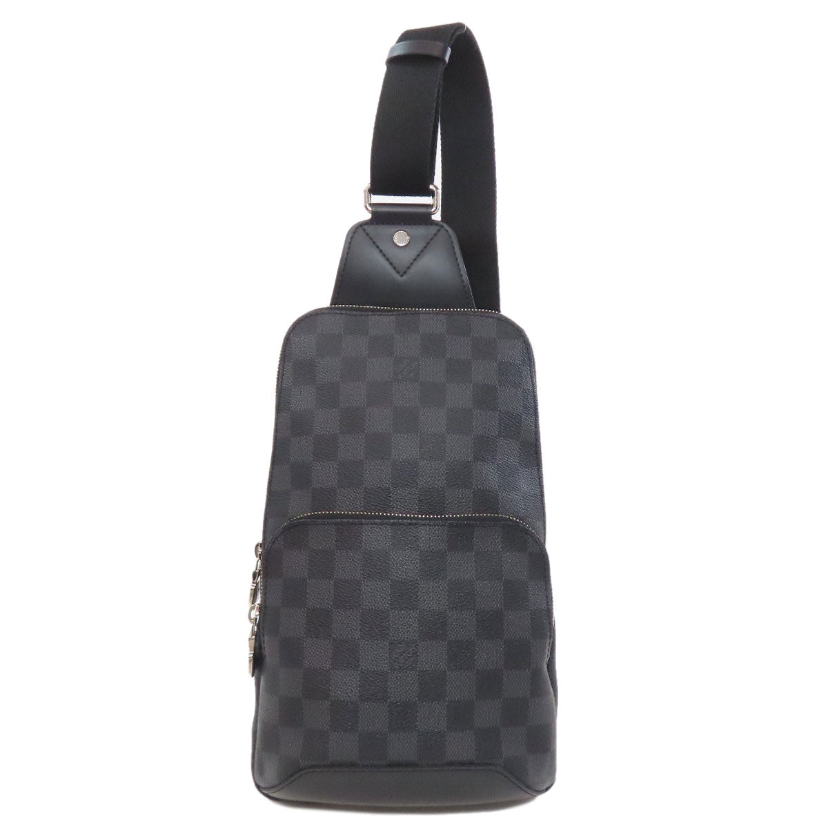 LOUIS VUITTON Sling bag Damier canvas black Avenue Sling mens