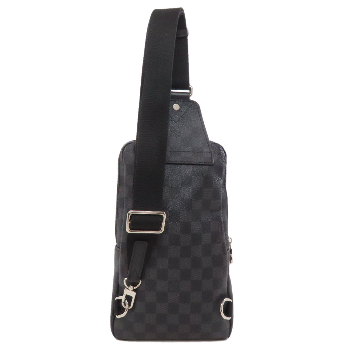 LOUIS VUITTON Sling bag Damier canvas black Avenue Sling mens