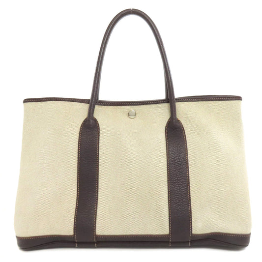 HERMES Tote Bag Tower ash Brown Garden party PM